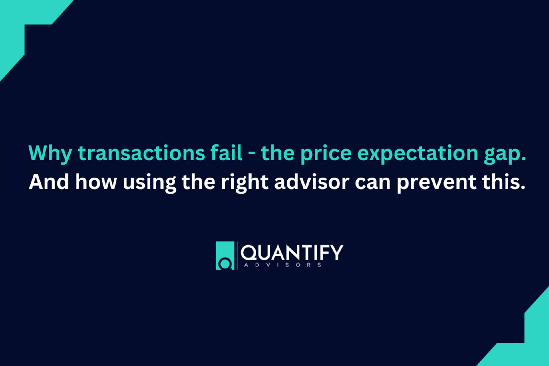 The Price Expectation Gap in M&A Deals